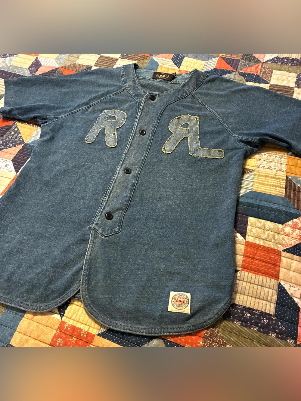 💥RARE💥DOUBLE RL RALPH LAUREN RRL “FARM LEAGUE” BASEBALL JERSEY- MEDIUM - Picture 5 of 14